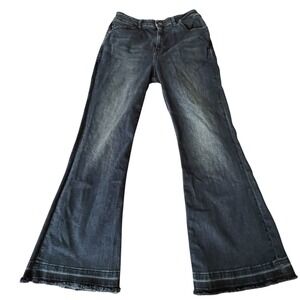 Warp + Weft Jeans Sz 29x26 Palm Springs High Rise Crop Flare Stretch Everyday